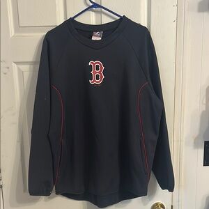 MLB Boston Red Sox Men's Black Crewneck Sweater